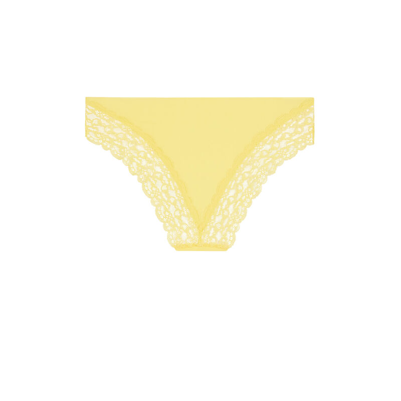 Shorty uni en micro - jaune pastel Shorty uni en micro - jaune pastel;