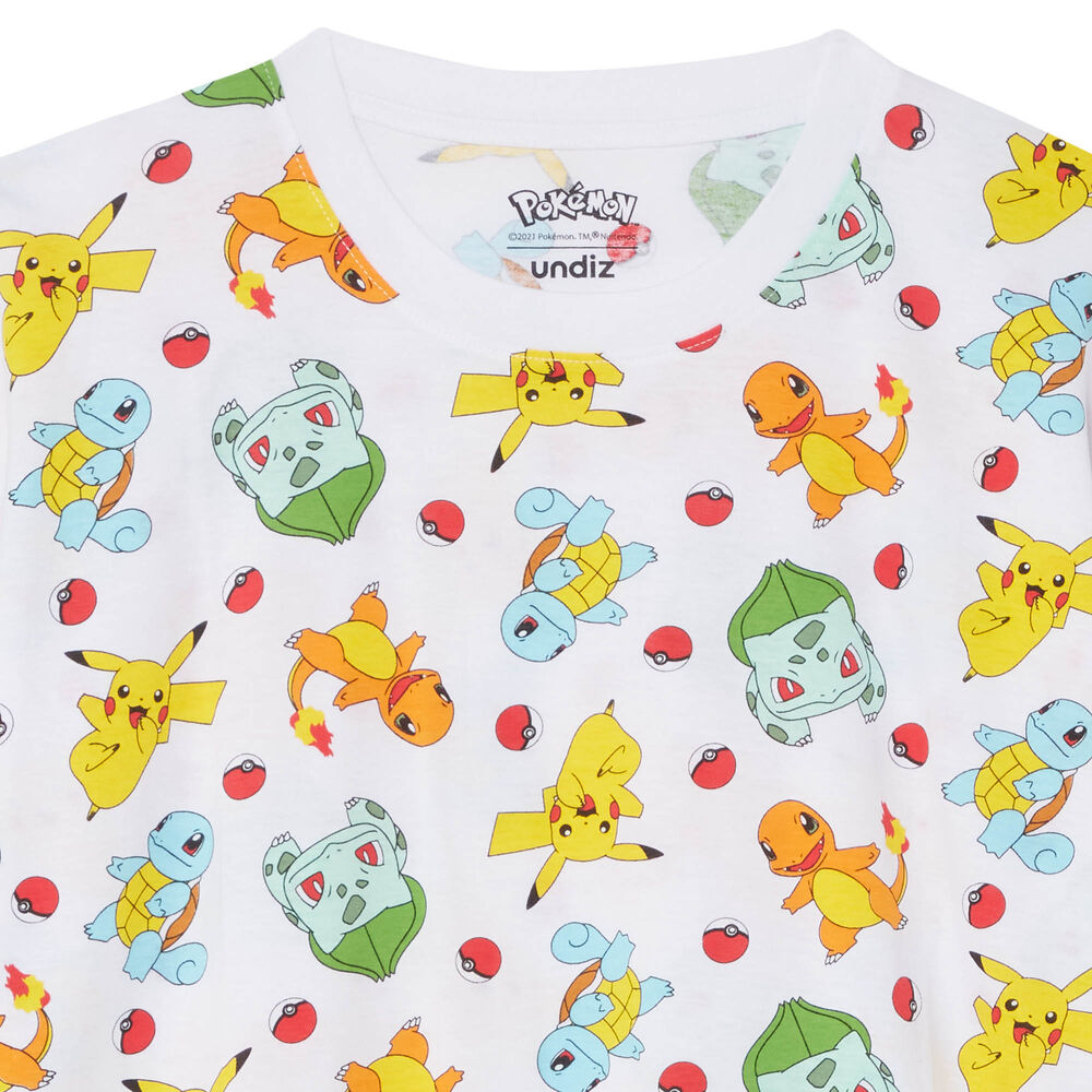 Top motifs pokémon - blanc blanc.