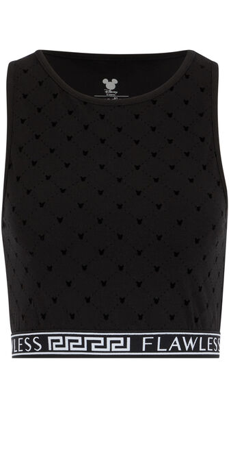 Top court monogramme mickey donatelliz noir.