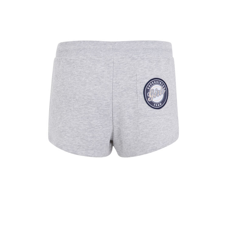 Short molletonne relouiz gris clair.