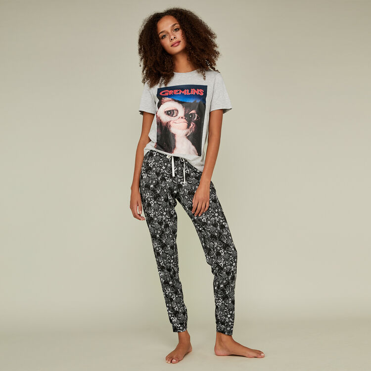 Pantalon noir squeflowiz black.