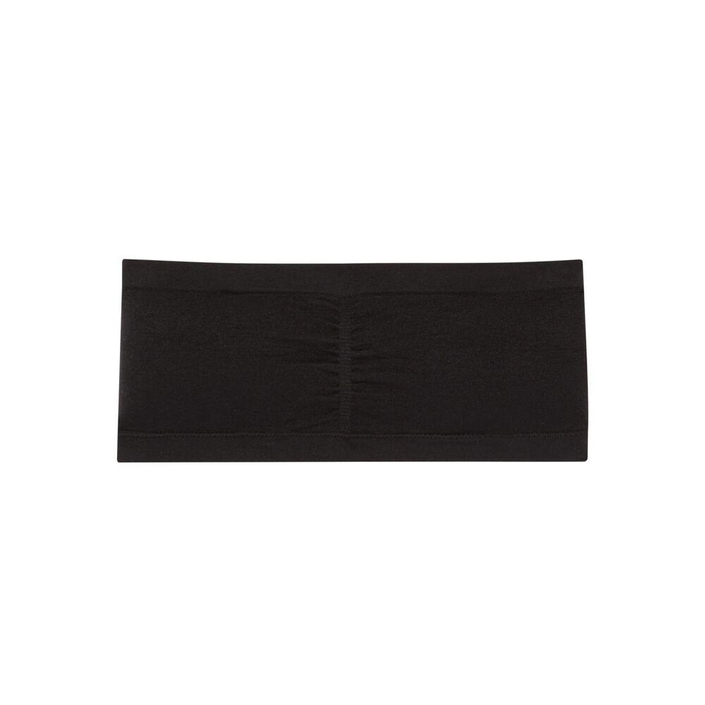 Bandeau froncé élastiqué - noir noir.