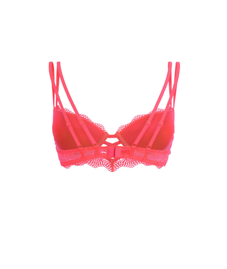 Soutien gorge bustier push corail fluo totoiz rose.