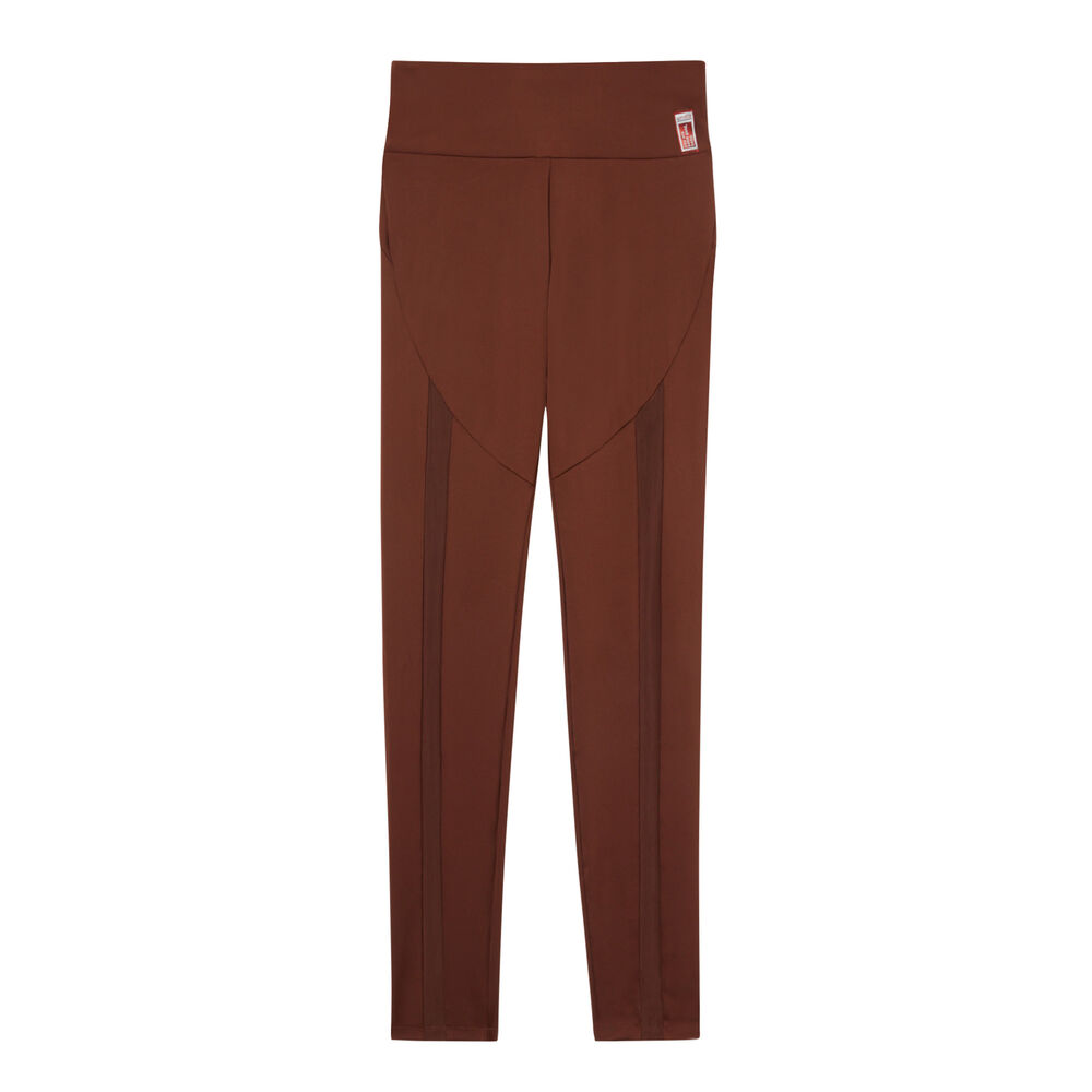 Legging effet satiné mesh - marron marron.
