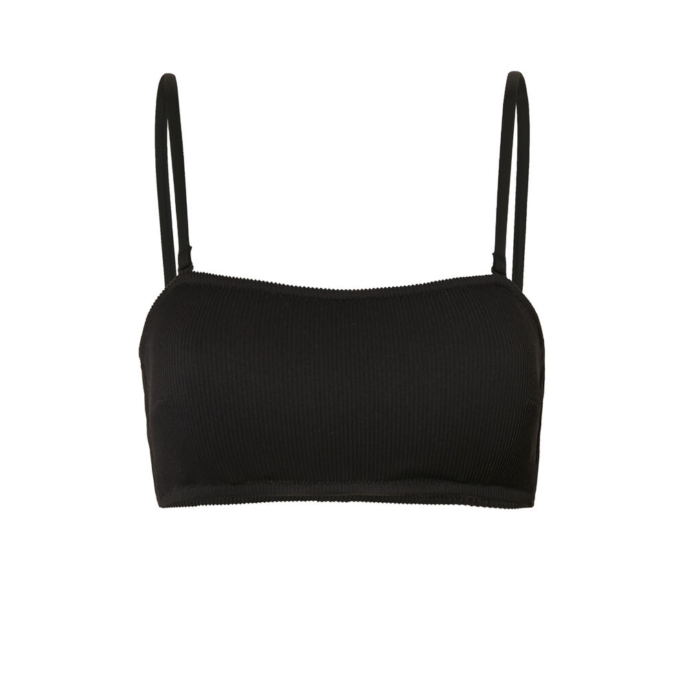 Haut de maillot taille unique bandeau - noir noir.