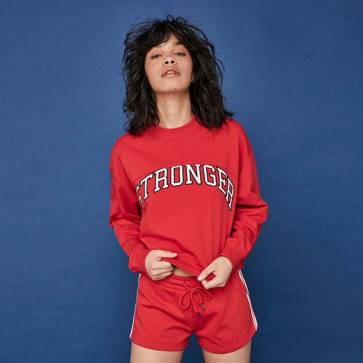 Sweat rouge excusiz grey.
