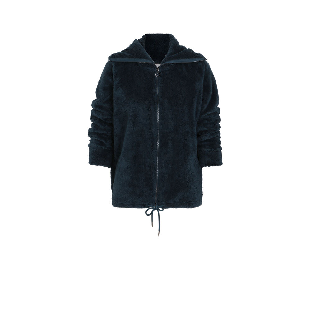 Veste polaire zippée - bleu bleu.