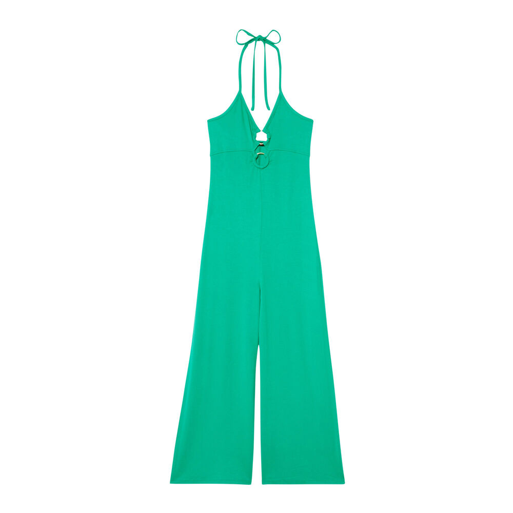 Combinaison pantalon dos nu - vert vert.
