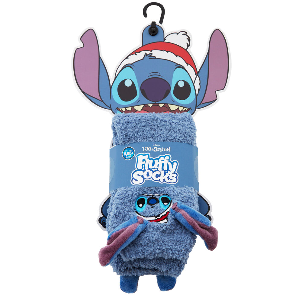 Chaussettes stitch - bleu bleu.