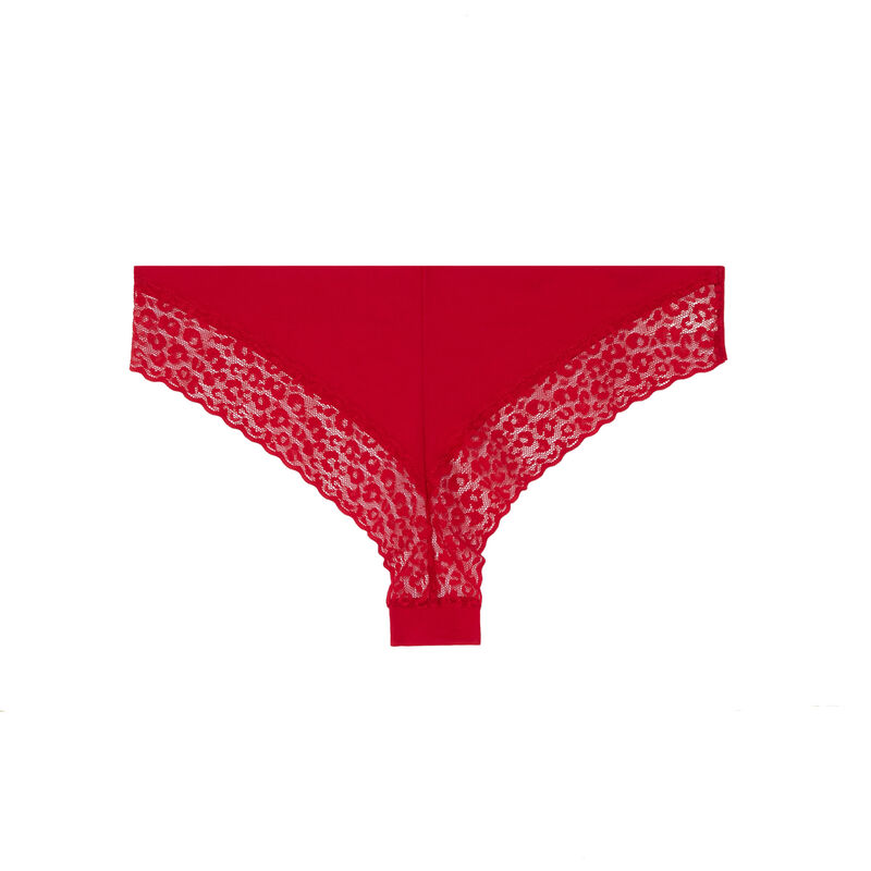 Tanga en coton - rouge Tanga en coton - rouge;