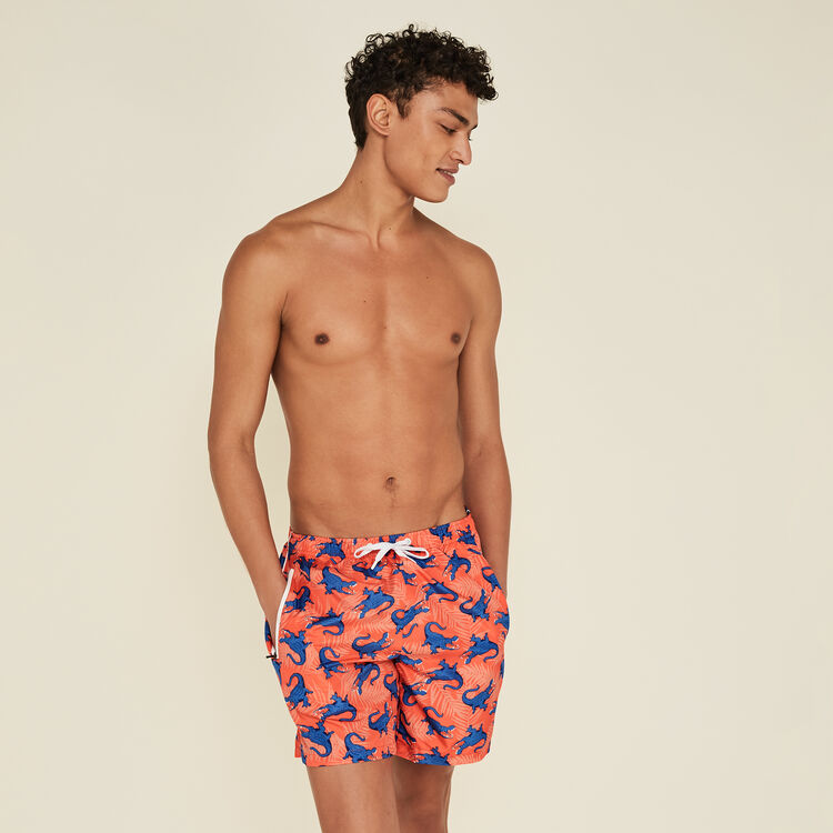 Short de bain corail crocodiliz Short de bain corail crocodiliz;