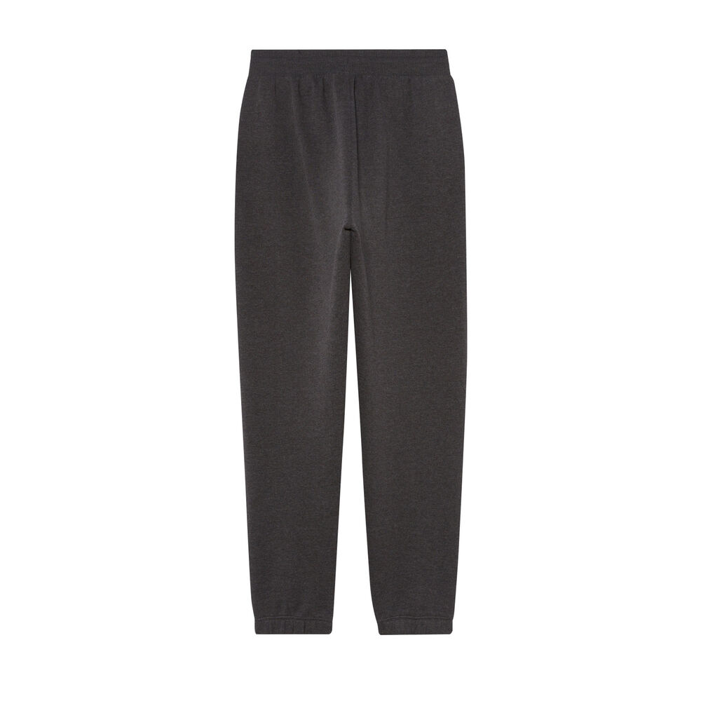 Pantalon froncé taille et cheville à message - gris gris.