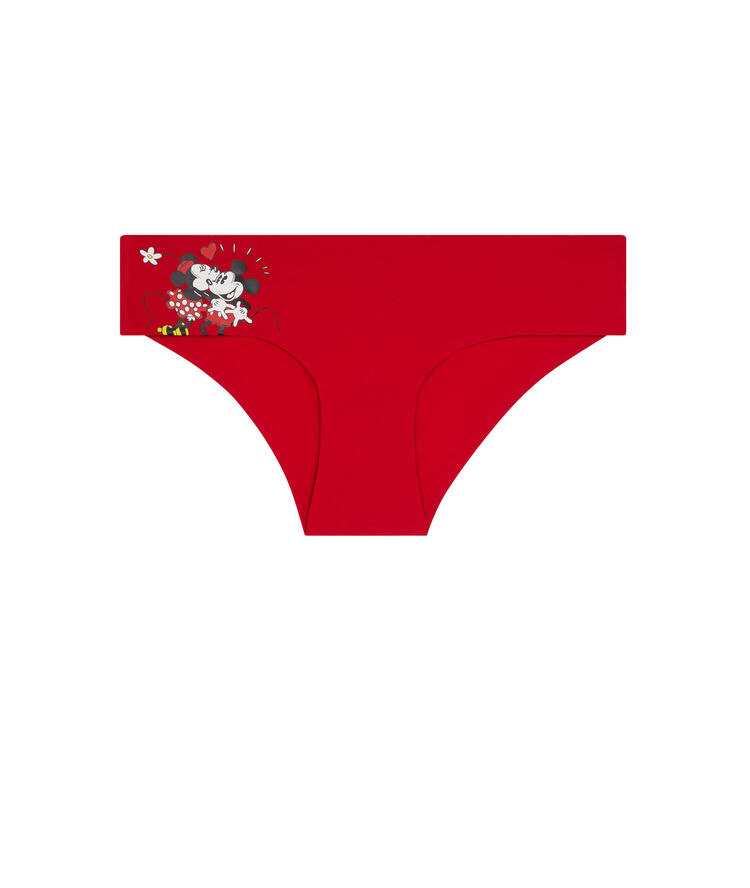 Shorty imprimé mickey coupdefoudriz rouge.