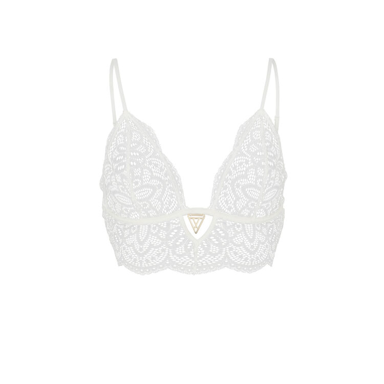Soutien-gorge triangle blanc precieusiz Soutien-gorge triangle blanc precieusiz;
