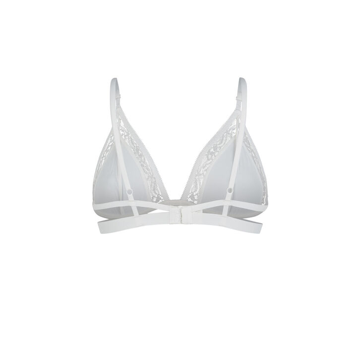 Soutien-gorge triangle blanc tourmaliz white.