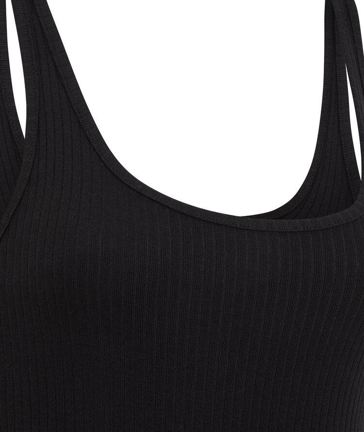 Robe unie forme débardeur - noir noir.