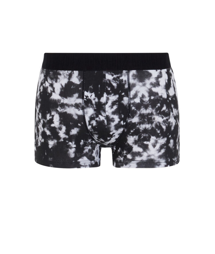 Boxer coton à imprimé tiedyeiz noir.