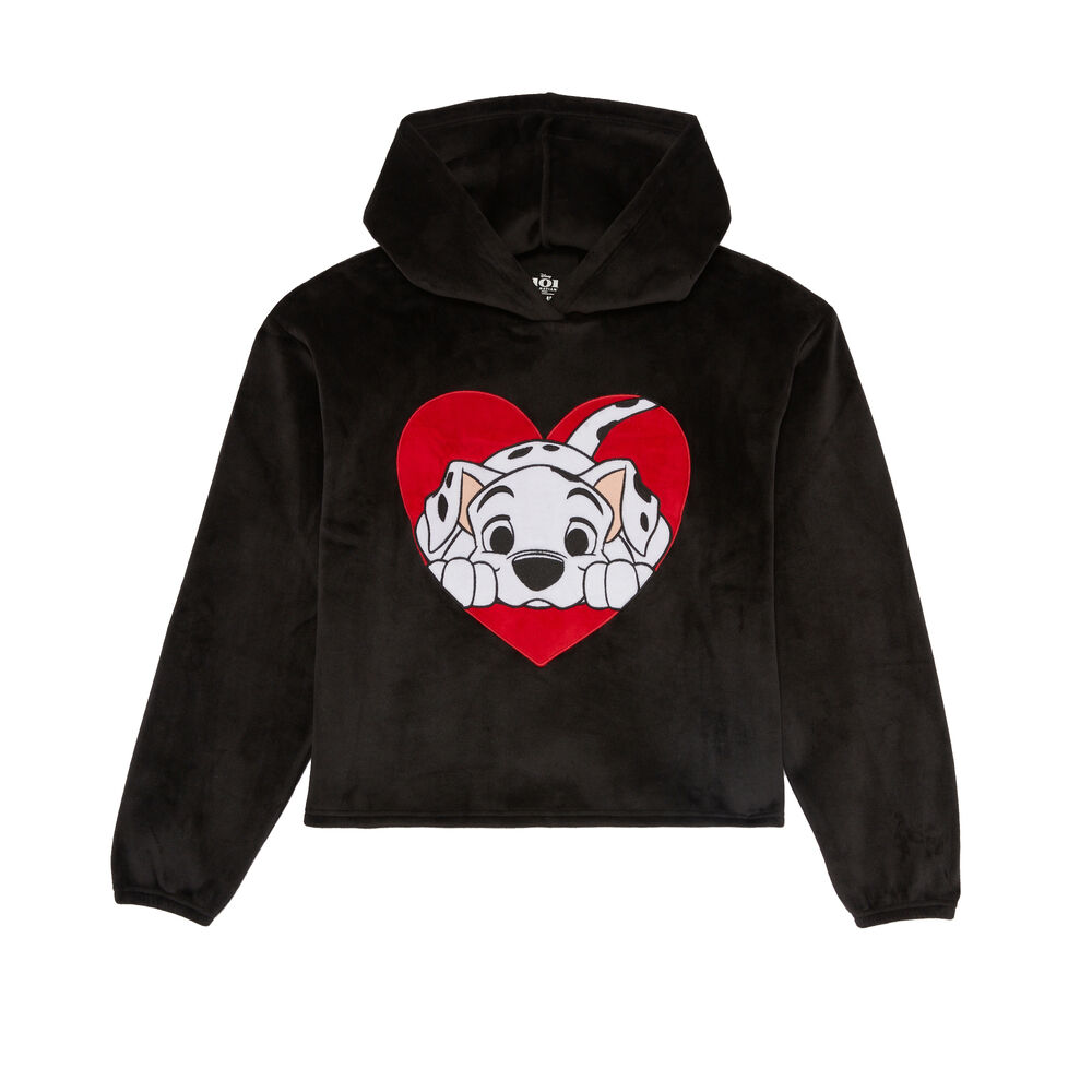 Sweat polaire les 101 dalmatiens - noir noir.