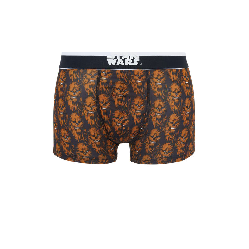 Boxer en microfibres print chewbacca darkcoffiz noir.