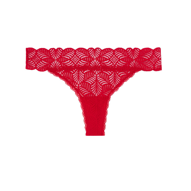 string tout en dentelle - rouge string tout en dentelle - rouge;