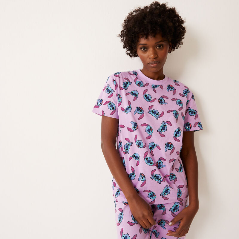 top imprimé stitch - violet top imprimé stitch - violet ;