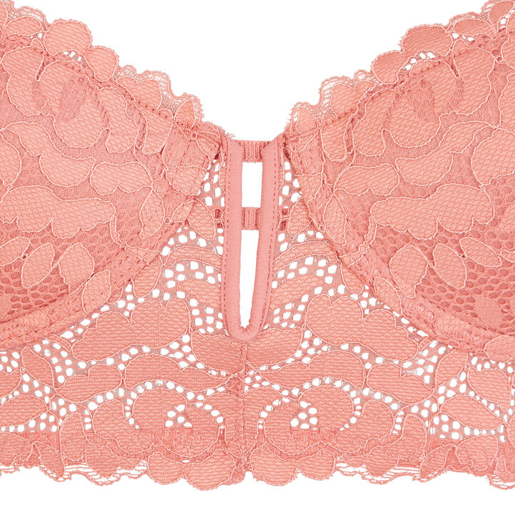 Soutien-gorge bustier ampli rose luluiz różowy.