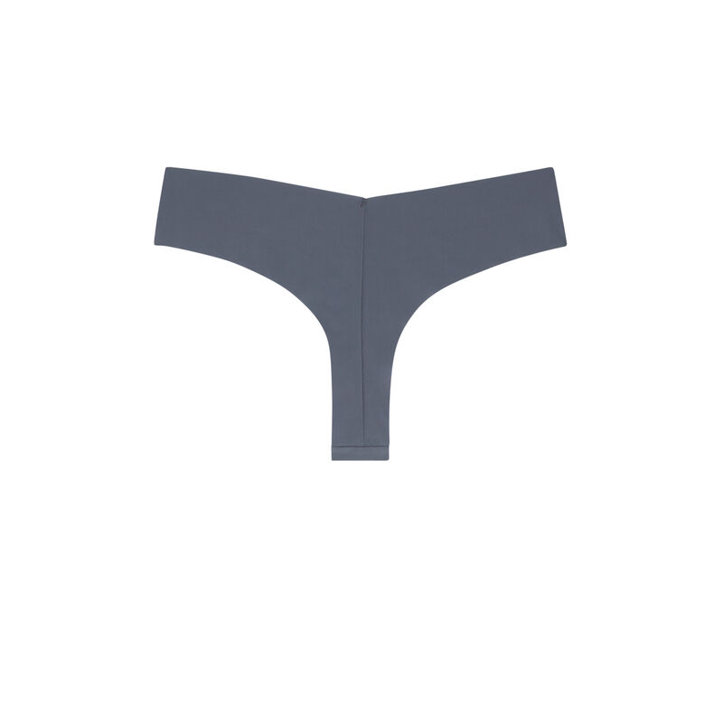 Tanga en microfibre uni - gris Tanga en microfibre uni - gris;