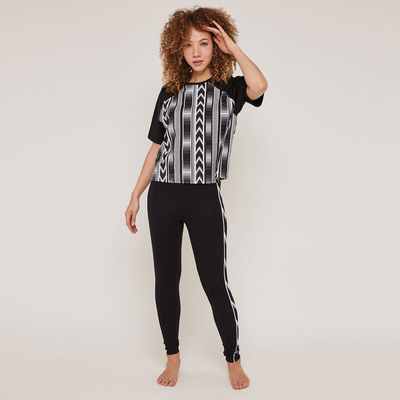 Legging en jersey à imprimé sidethnikiz Legging en jersey à imprimé sidethnikiz;