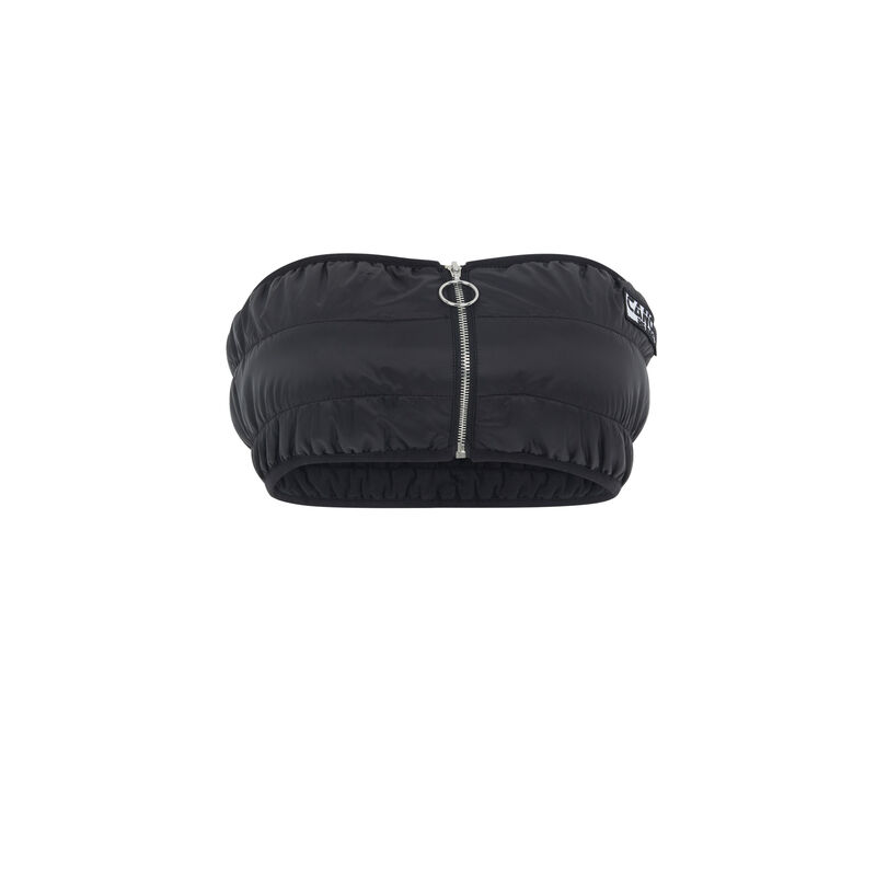Bandeau détail zip doudouniz noir.