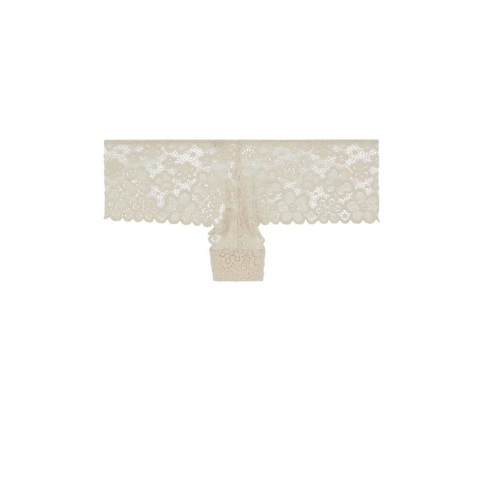Shorty en dentelle - écru écru.