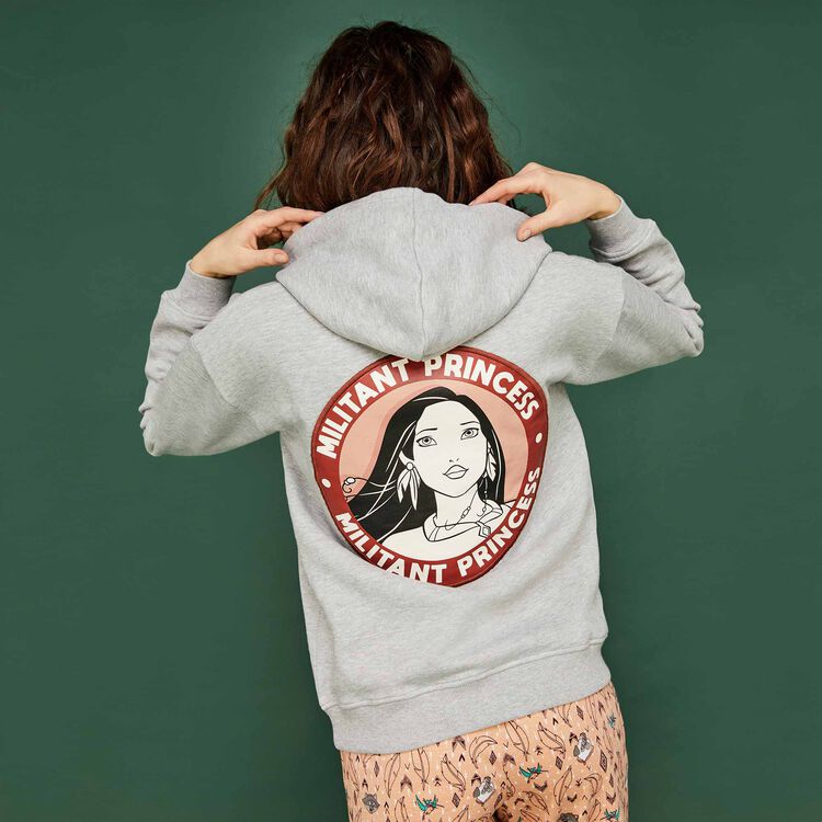 Sweat gris pocatiz white.