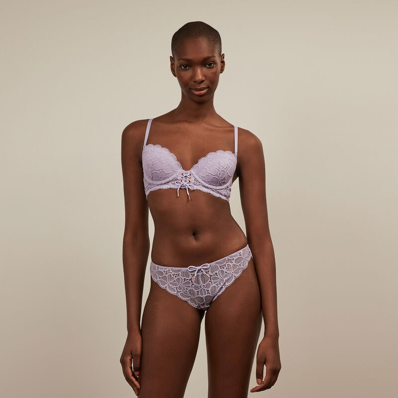 soutien-gorge ampli en dentelle - lilas soutien-gorge ampli en dentelle - lilas ;
