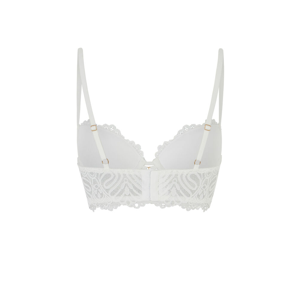 Soutien-gorge bustier ampli - blanc blanc.
