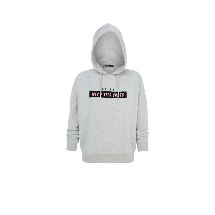 Sweat gris hellochatiz Sweat gris hellochatiz;