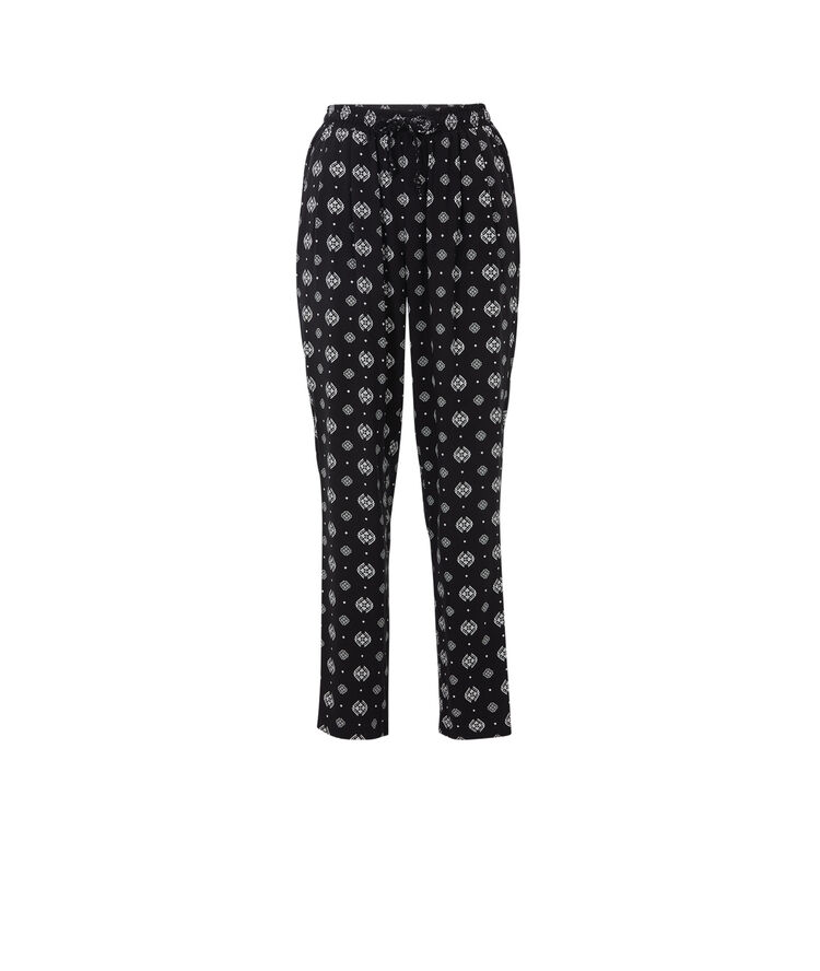 Pantalon a motifs arabesques arabeskiz noir.
