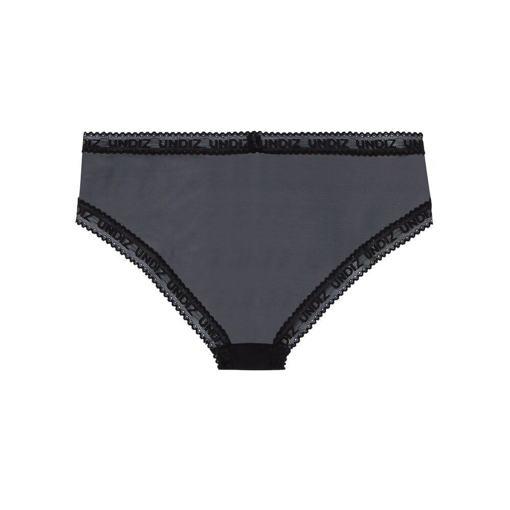 Shorty uni en tulle - noir noir.