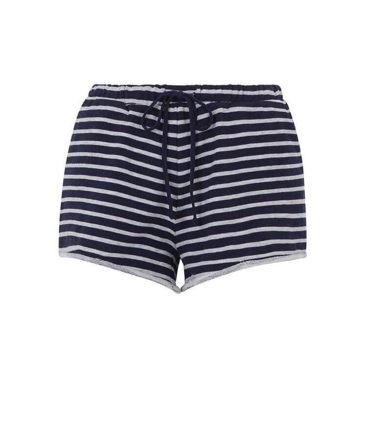 Short molletonne rayvetiz bleu marine.