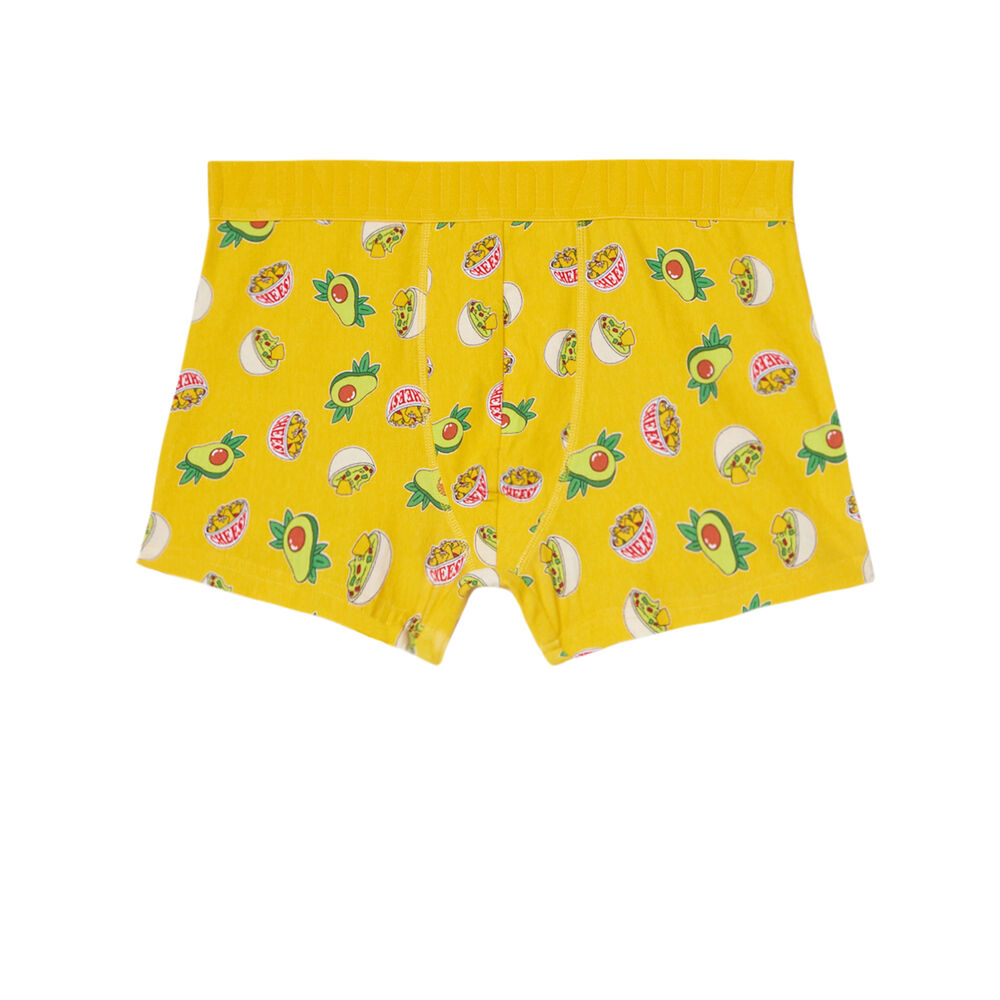 Boxer à imprimé nachos - jaune jaune.