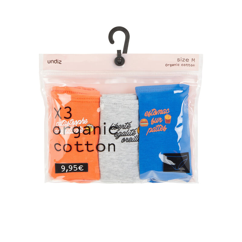 Lot de 3 culottes coton bio catatiz Lot de 3 culottes coton bio catatiz;
