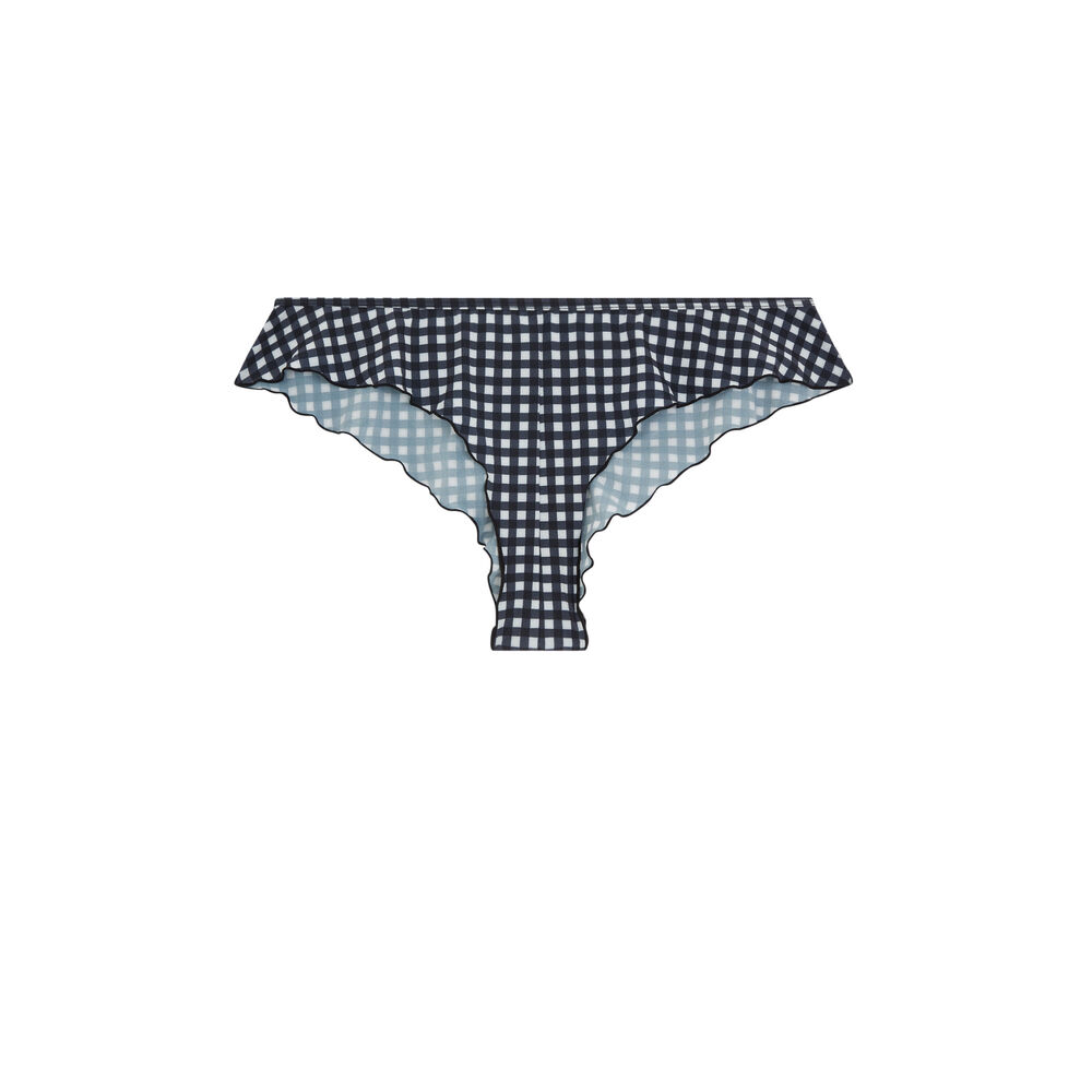 Shorty imprimé carreaux - noir noir.