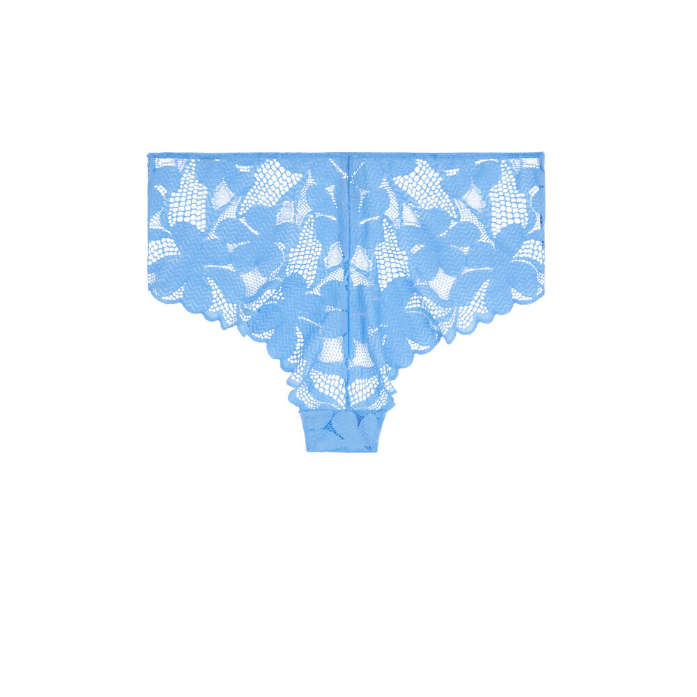 Culotte taille haute en dentelle - bleu ciel bleu ciel.