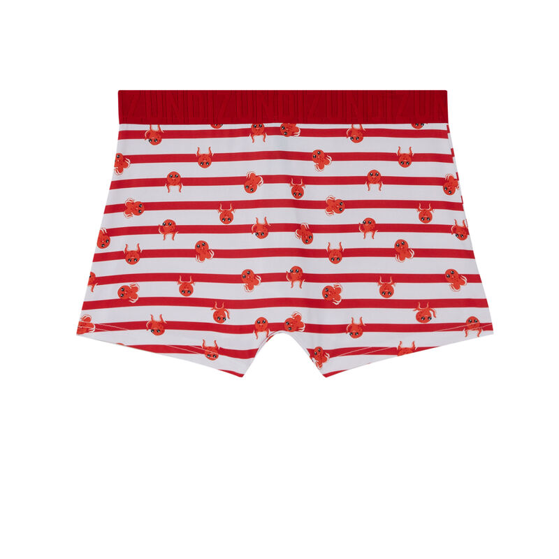 boxer rayés à motifs poulpes - rouge boxer rayés à motifs poulpes - rouge;