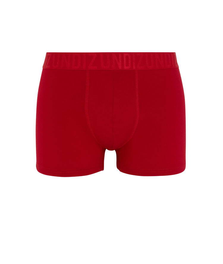 Boxer en coton à message engrestibiz rouge.