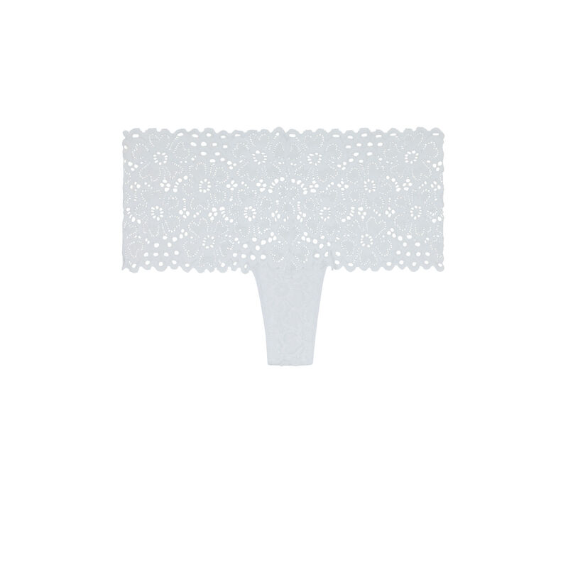 Shorty en dentelle blanc evoliz Shorty en dentelle blanc evoliz;