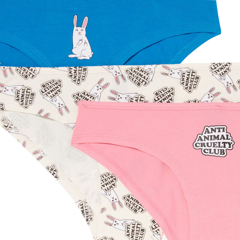 lot de 3 culottes animal lover - bleu lot de 3 culottes animal lover - bleu;
