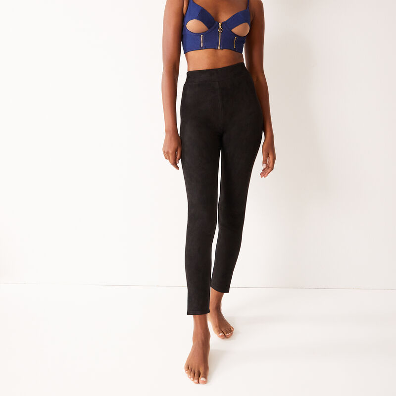 legging uni en satin - noir legging uni en satin - noir;