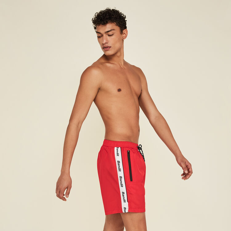 Short de bain rouge banditiz red.