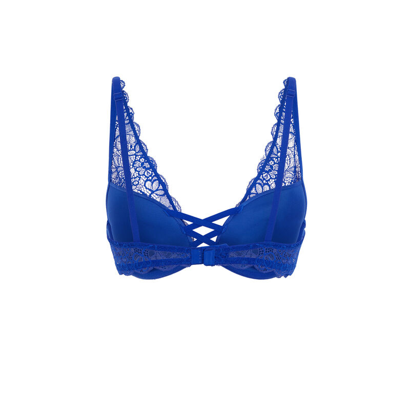 Soutien-gorge triangle push-up - bleu Soutien-gorge triangle push-up - bleu;