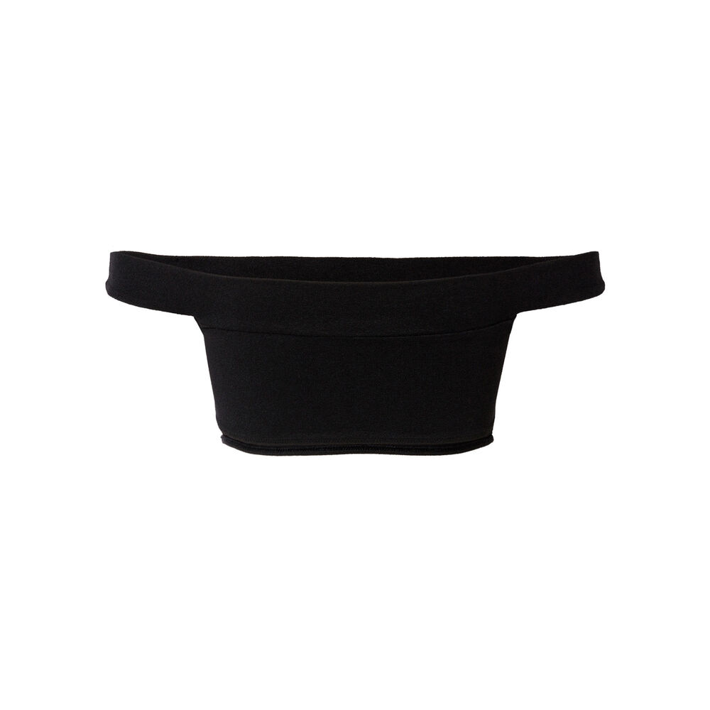 Haut de maillot brassière épaule dénudée - noir noir.
