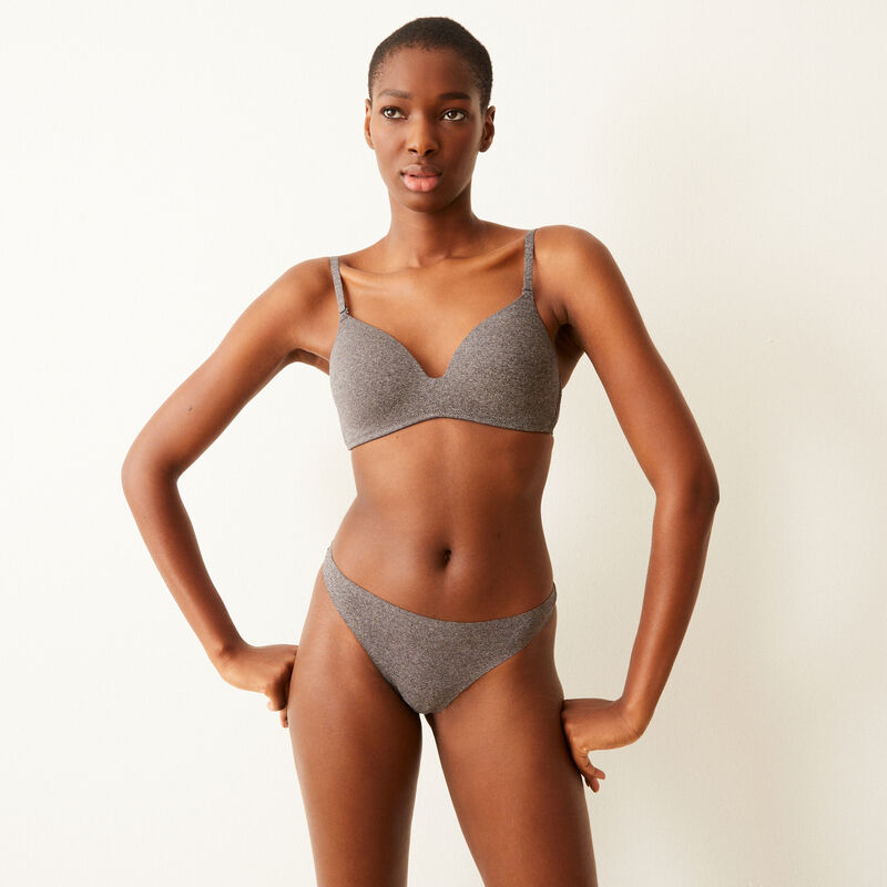 String micro - gris chine String micro - gris chine ;